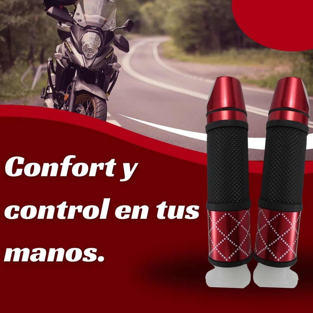 Juego De Puños Para Motocicleta Universal Aluminio/ Colores