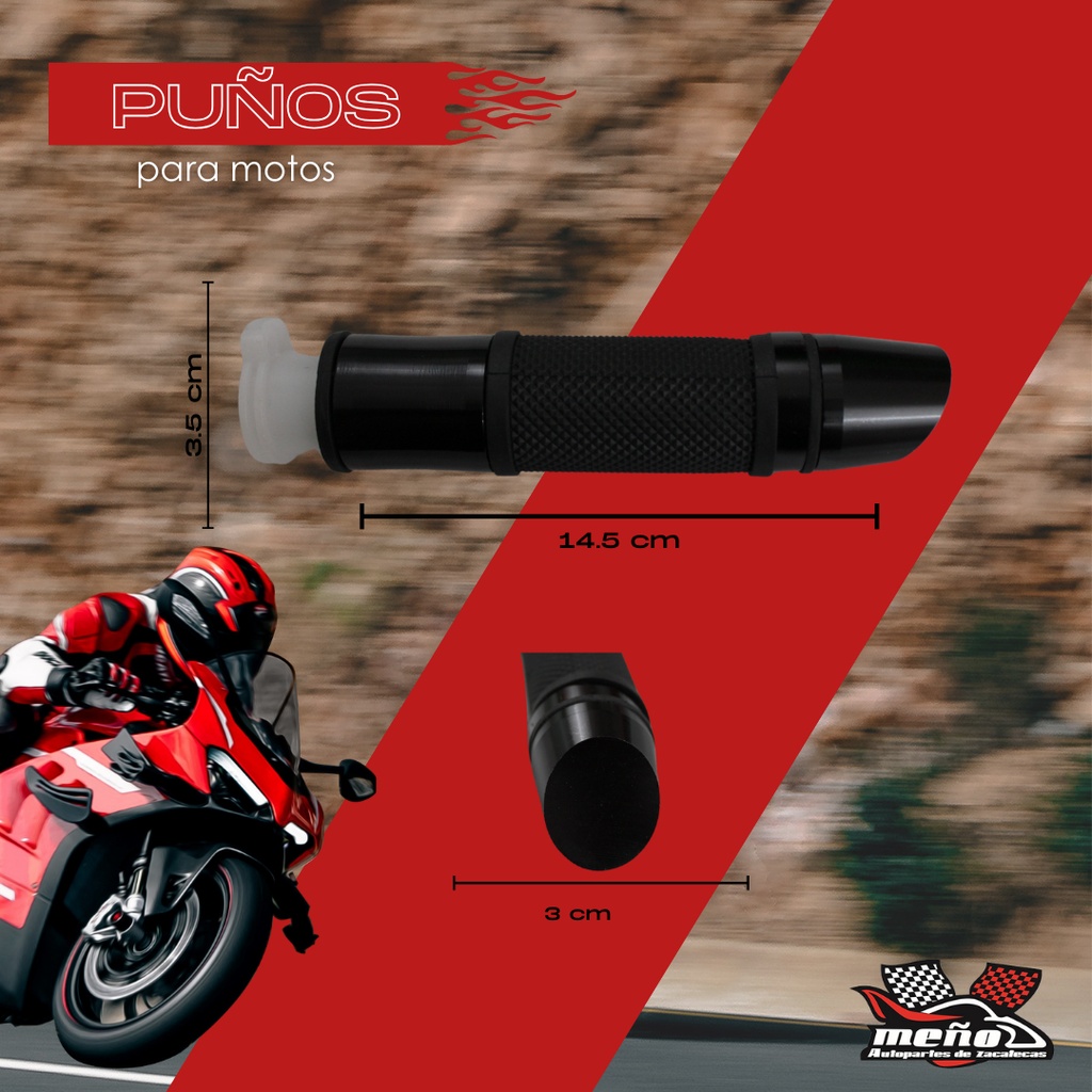 Juego Puños Para Moto Aluminio Azul Marca Matsuma