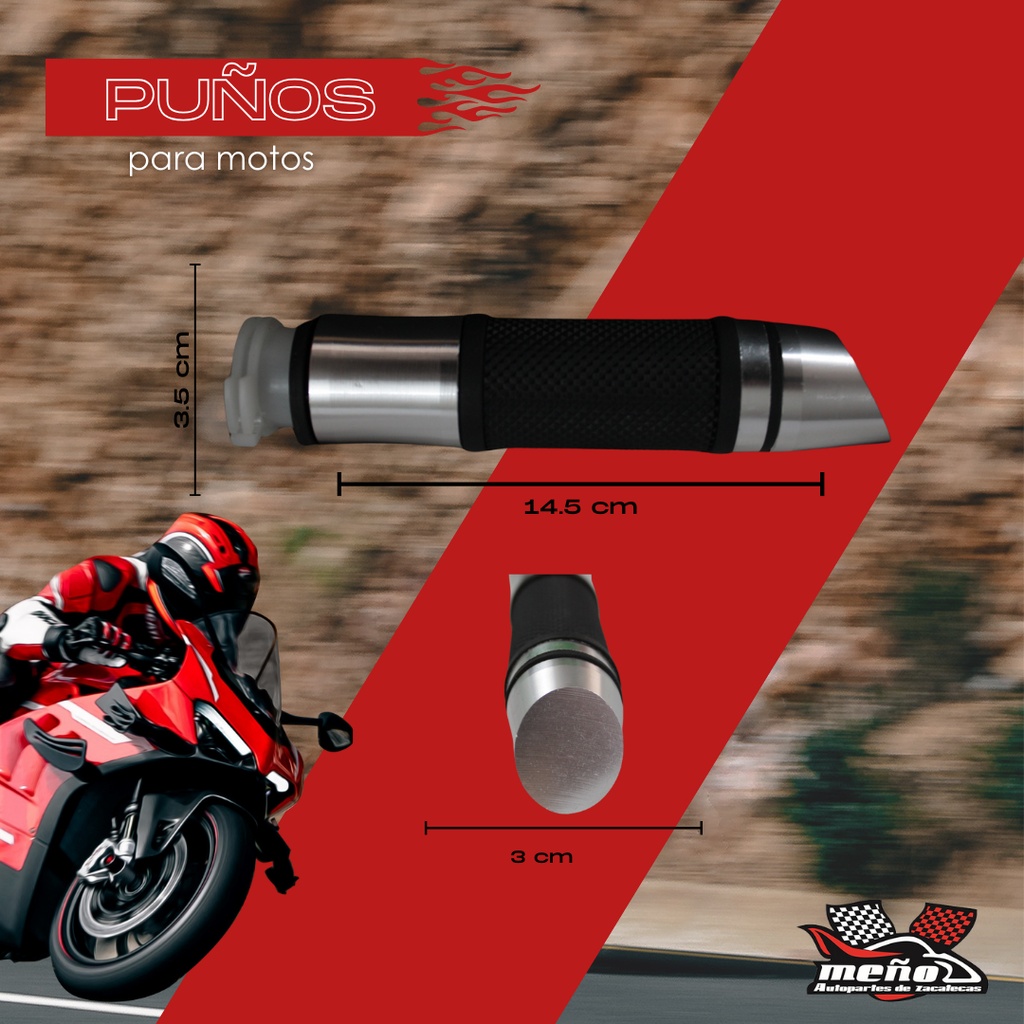 Juego Puños Para Moto Aluminio Azul Marca Matsuma