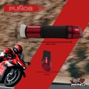 Juego Puños Para Moto Aluminio Azul Marca Matsuma