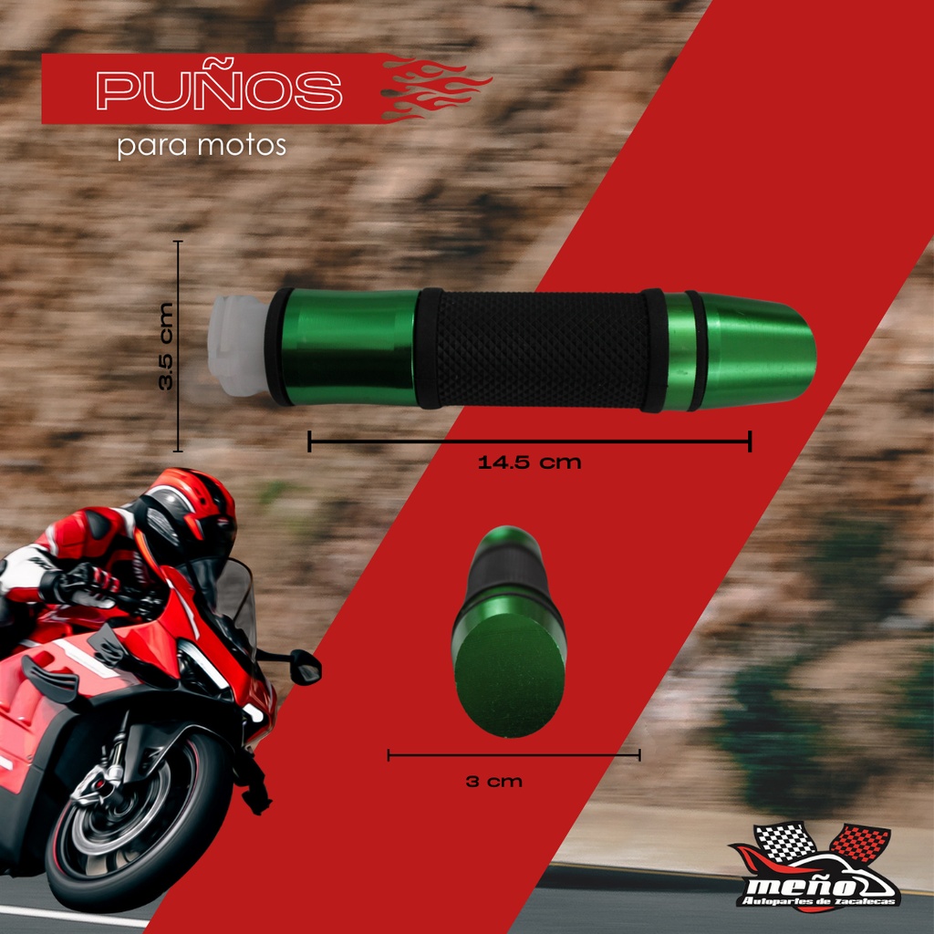 Juego Puños Para Moto Aluminio Azul Marca Matsuma
