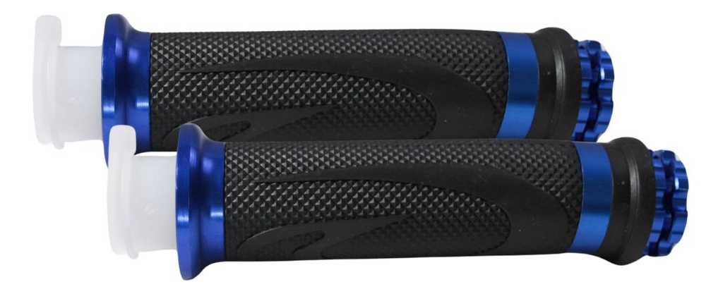 Juego Puños Para Moto De Aluminio Plata Marca Matsuma