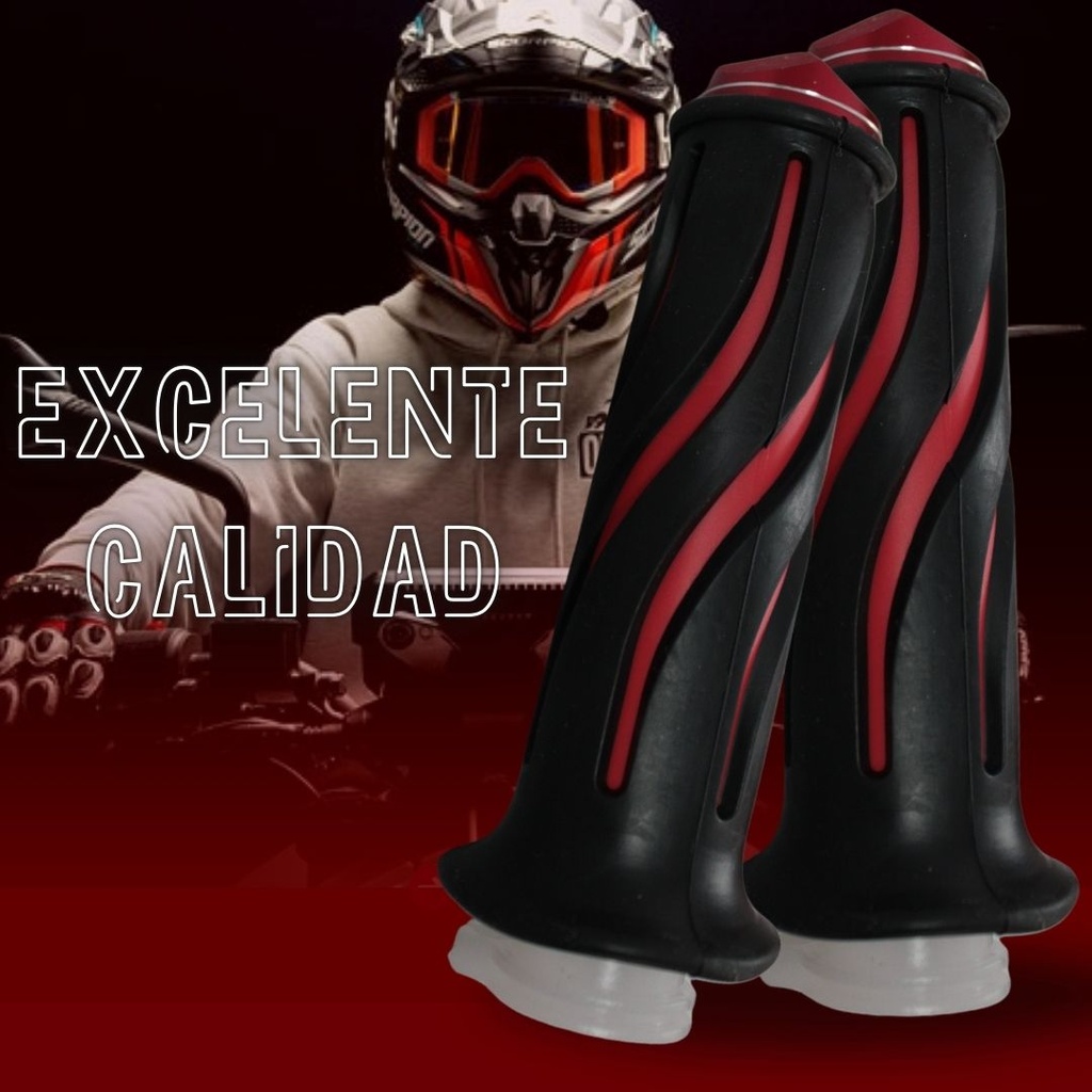 Juego De Puños Para Moto Marca Matsuma Con Goma Plastica