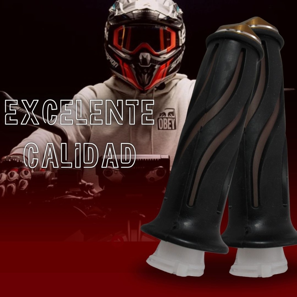 Juego De Puños Para Moto Marca Matsuma Con Goma Plastica