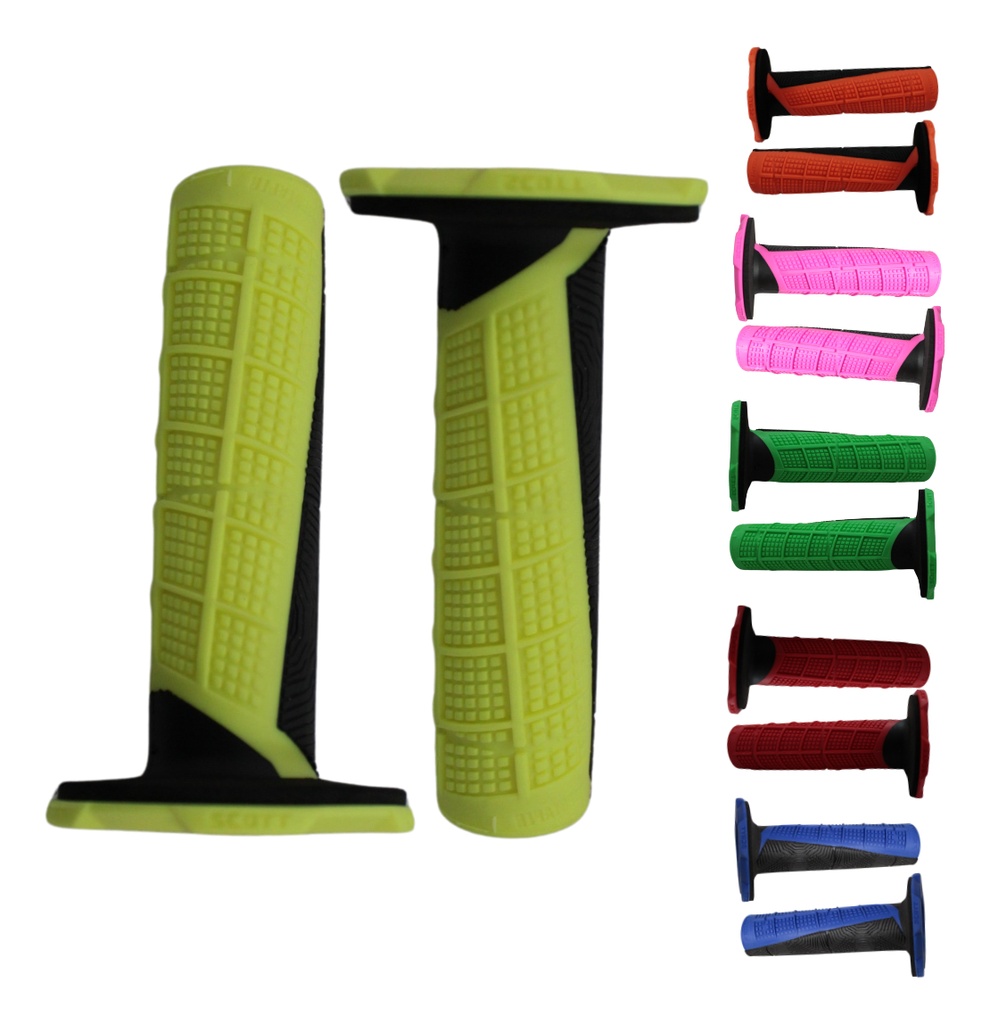 Juego Puños De Goma Plastica Para Moto 6 Variantes De Color