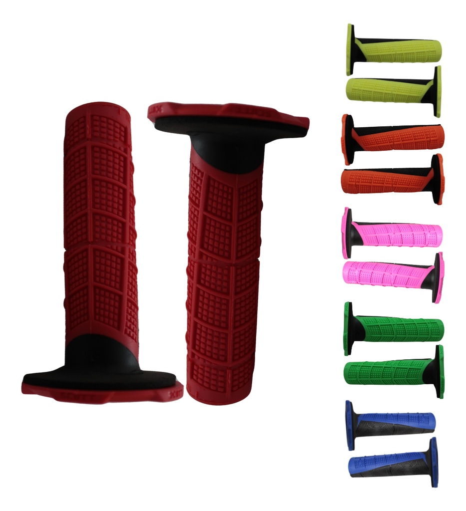 Juego Puños De Goma Plastica Para Moto 6 Variantes De Color