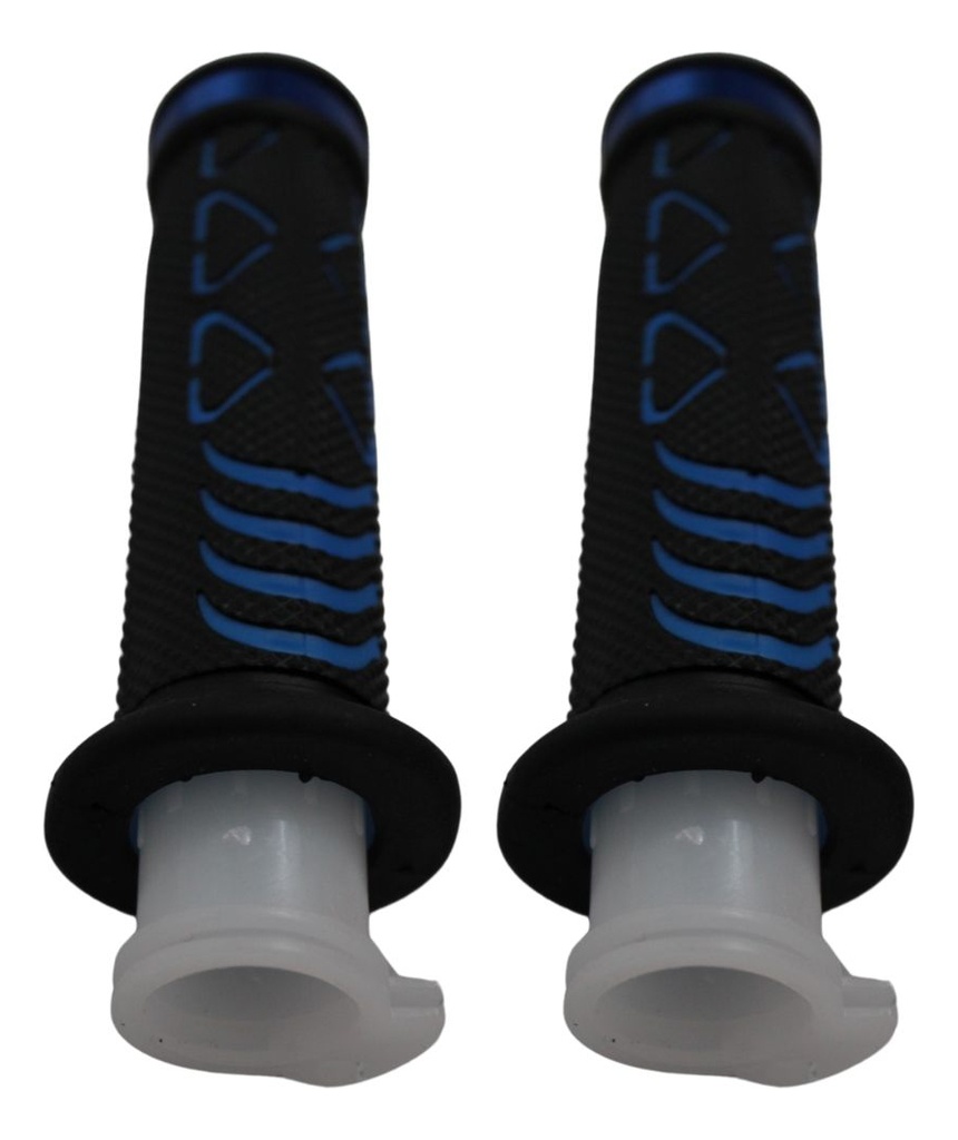 Juego De Puños Para Moto Goma Suave Azul Marca Matsuma