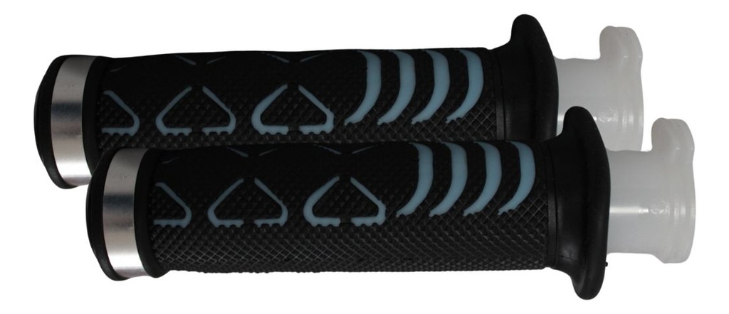 Juego De Puños Para Moto Goma Suave Azul Marca Matsuma