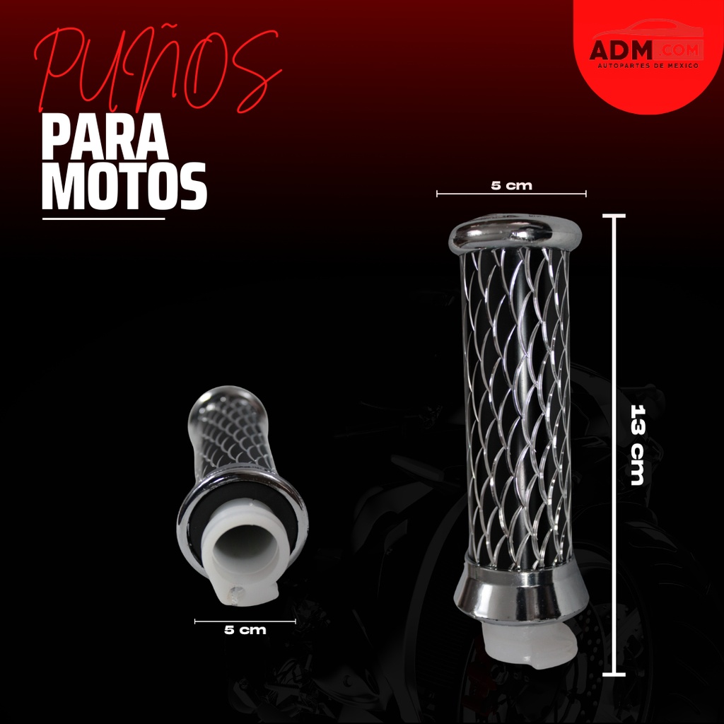 Juego De Puño Con Tapa Cromada De Aluminio 5 Variantes Color