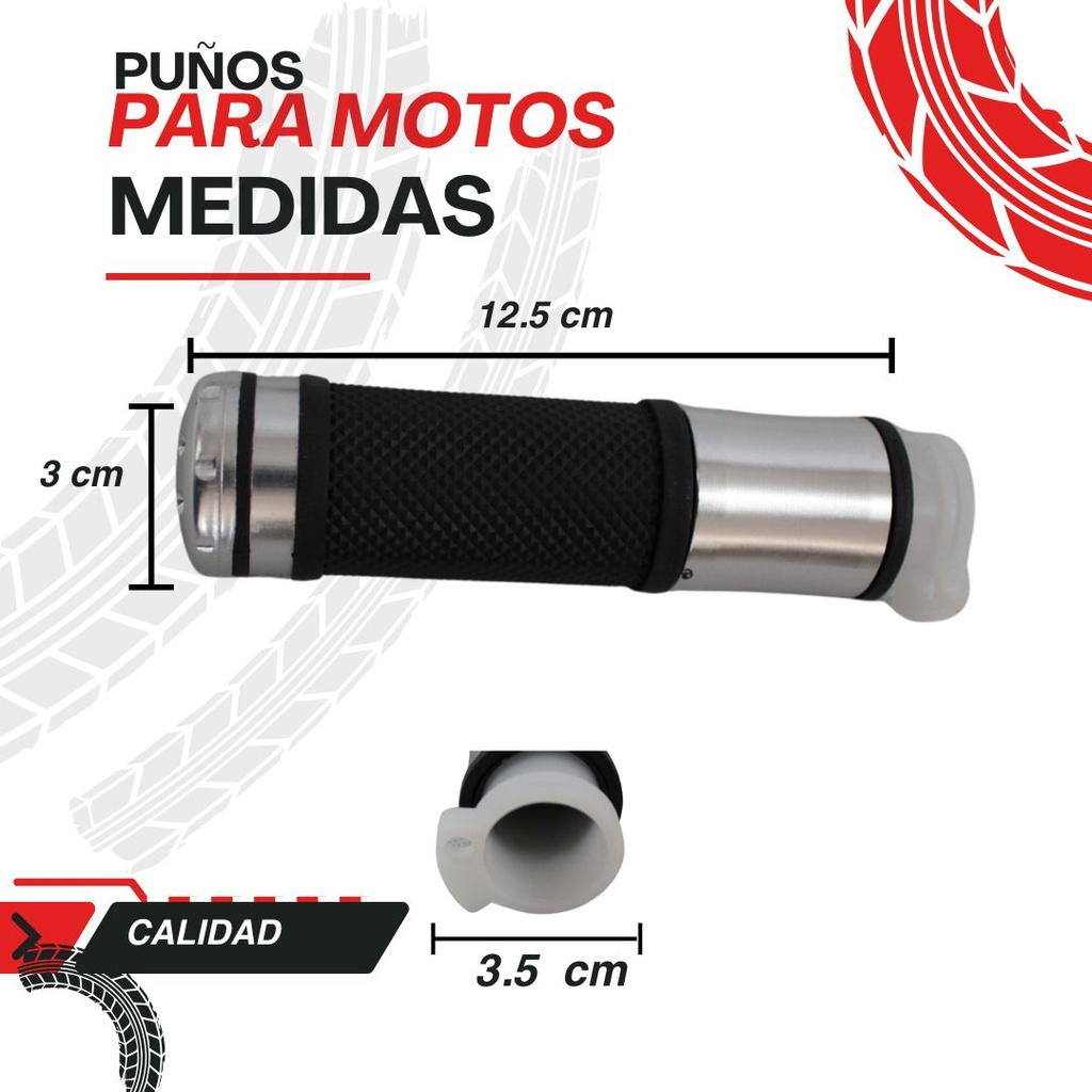 Juego De Puños Para Moto/aluminio Con Goma Antideslizante
