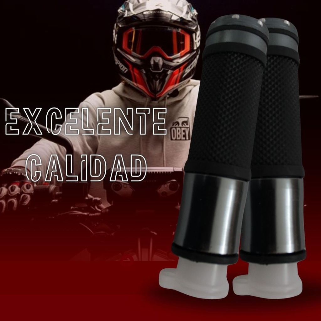Juego De Puños Para Moto/aluminio Con Goma Antideslizante