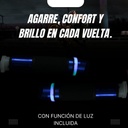 Juego De Puños Aluminio Para Moto Universal Con Luz Led