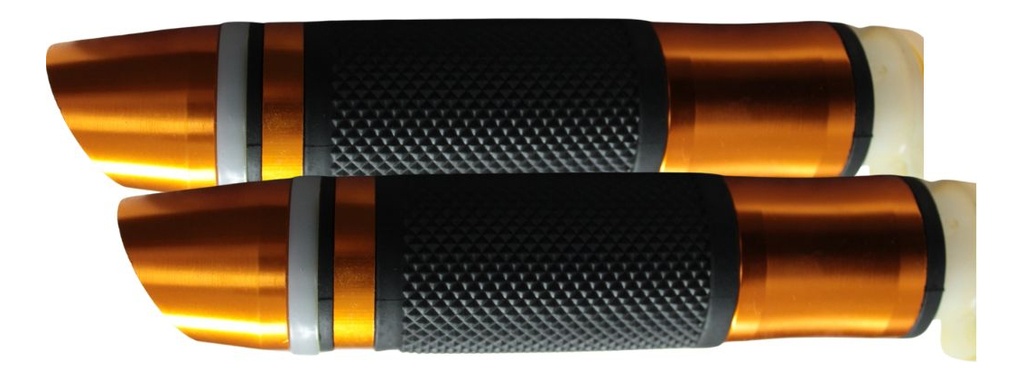 Juego De Puños Aluminio Para Moto Universal Con Luz Led