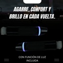 Juego De Puños Aluminio Para Moto Universal Con Luz Led