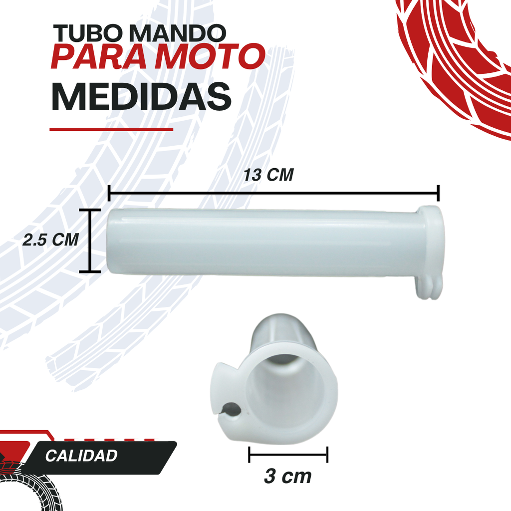 MEDIDA TUBO MOVIL MANDO FT125,CG125,FT150 1 PIEZA
