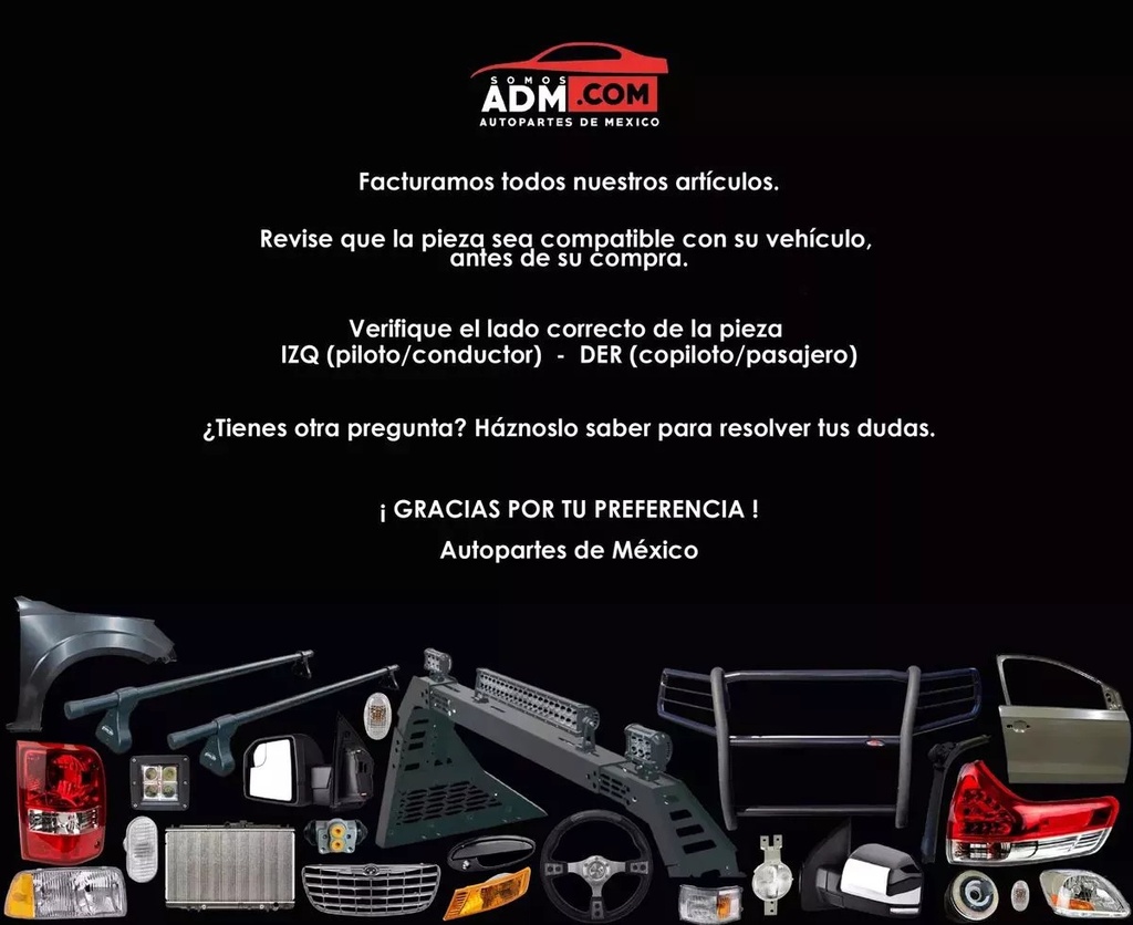 Cuarto Punta Filo Negro Ford F-150 87-91 Izquierdo