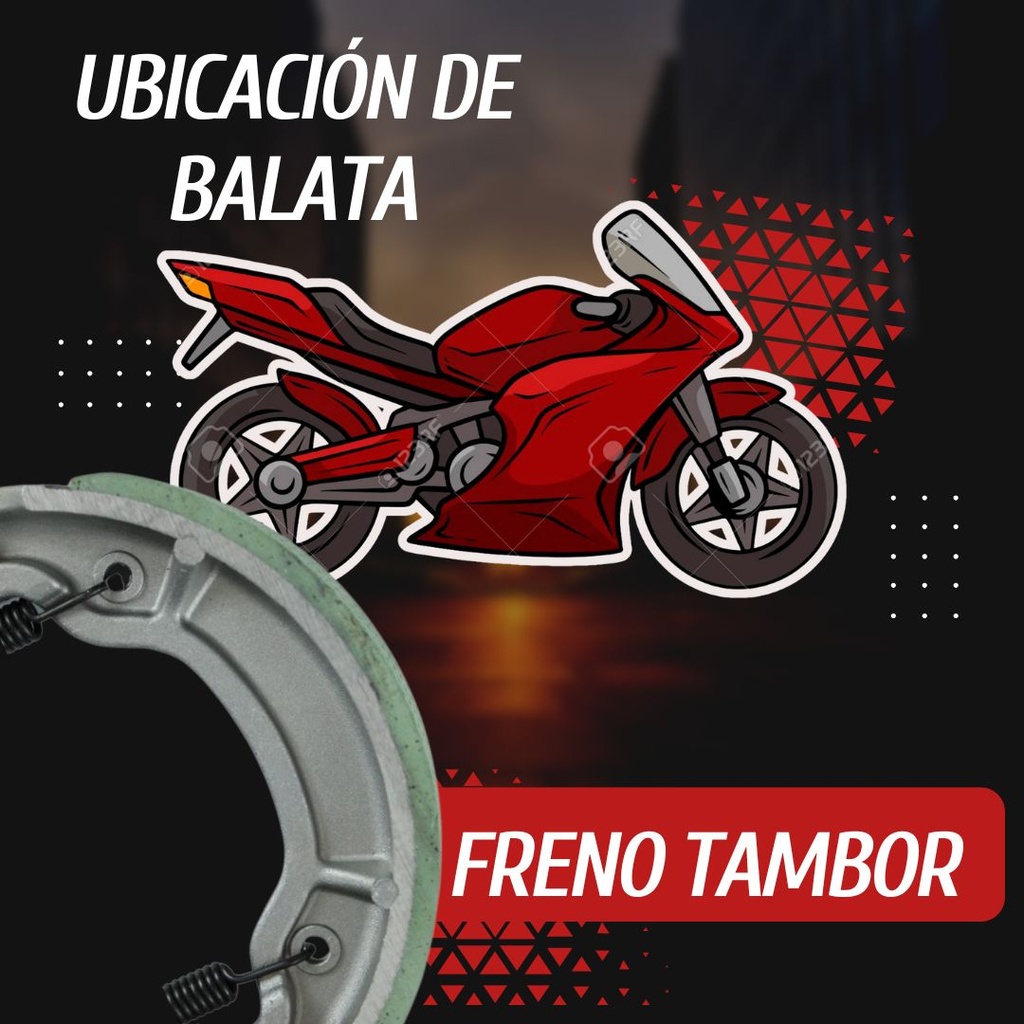 Balata Freno Tambor Ybr125 Nueva/italika Ds125/150