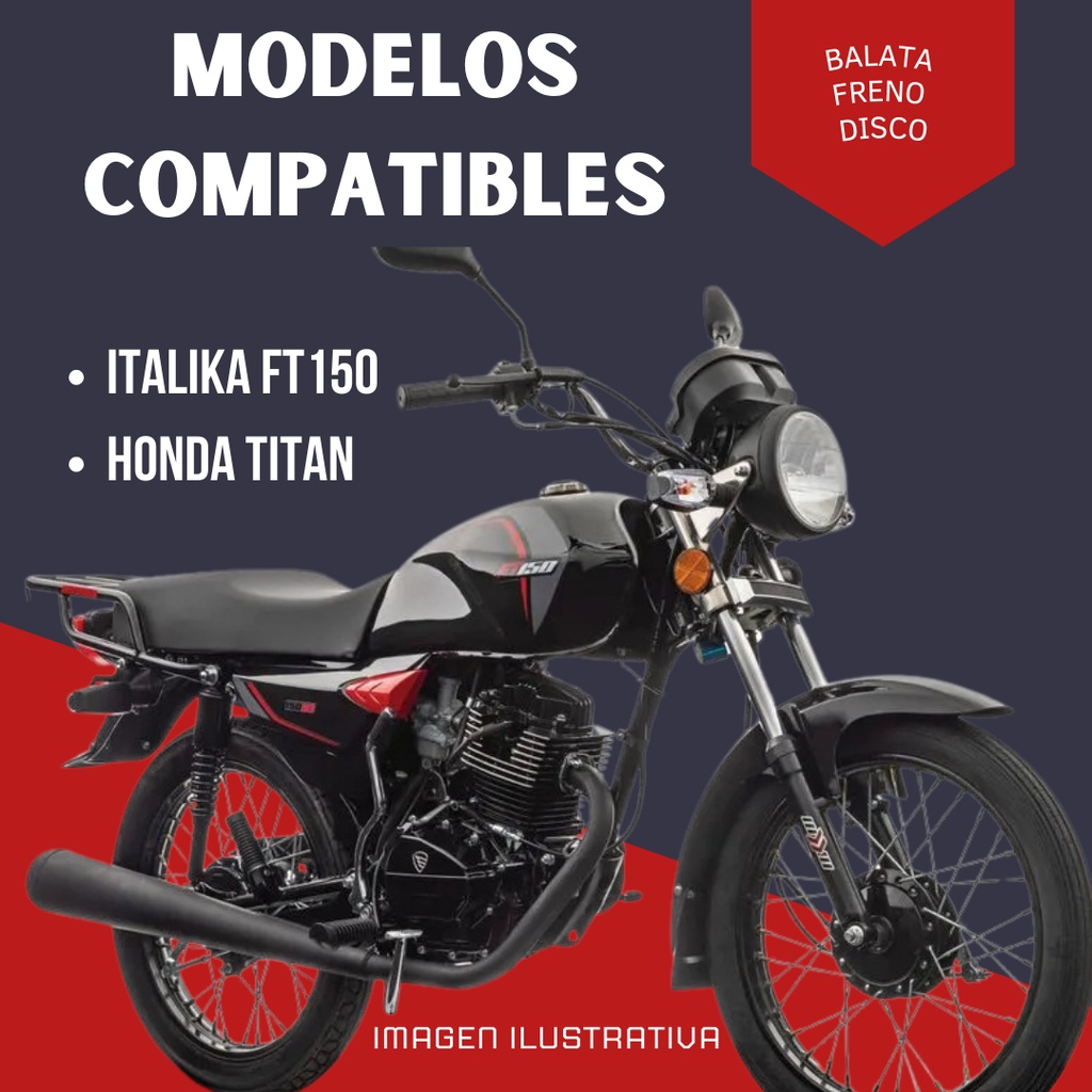 Balata Freno Disco  Italika Ft150/honda,titan Marca Matsuma
