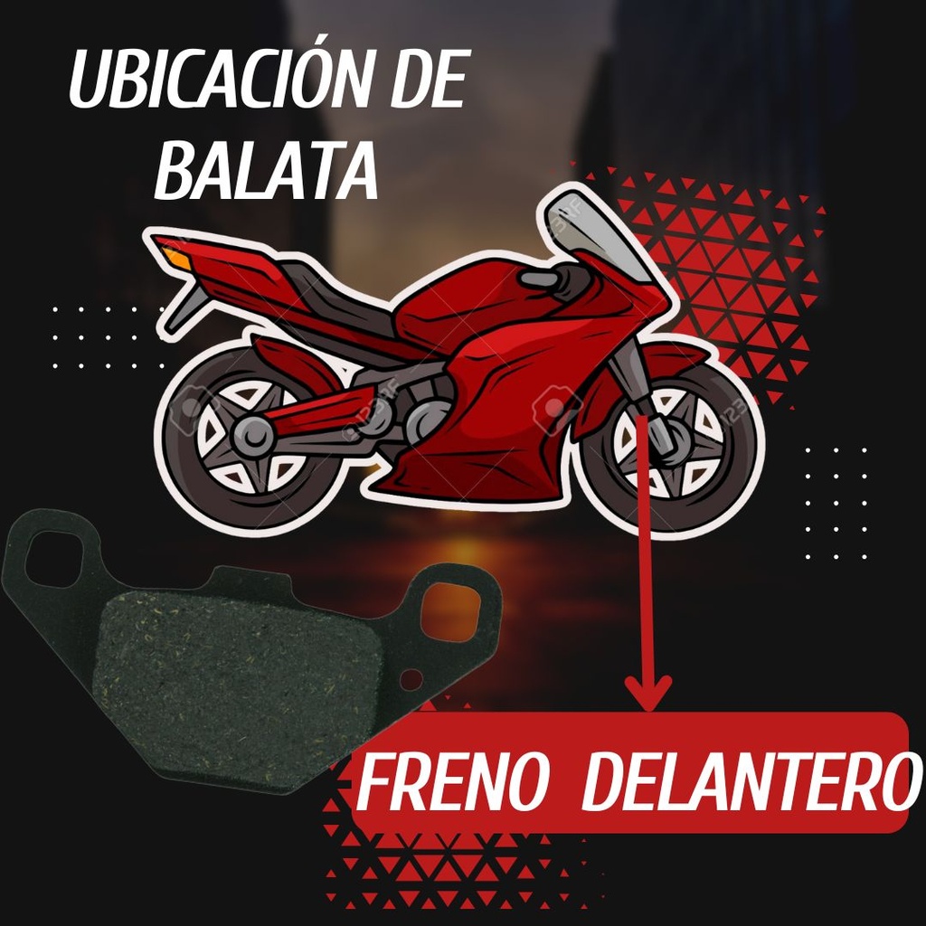 Balata Freno Delantero Para Gn125 Suzuki Marca Matsuma