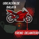 Balata Freno Delantero Para Gn125 Suzuki Marca Matsuma