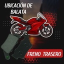 Balata Freno Trasero Disco Bajaj Pulsar 220s, 200ns