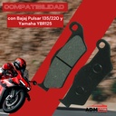 Balatas Freno Disco Delantero Pulsar 135/220, Yamaha Ybr125