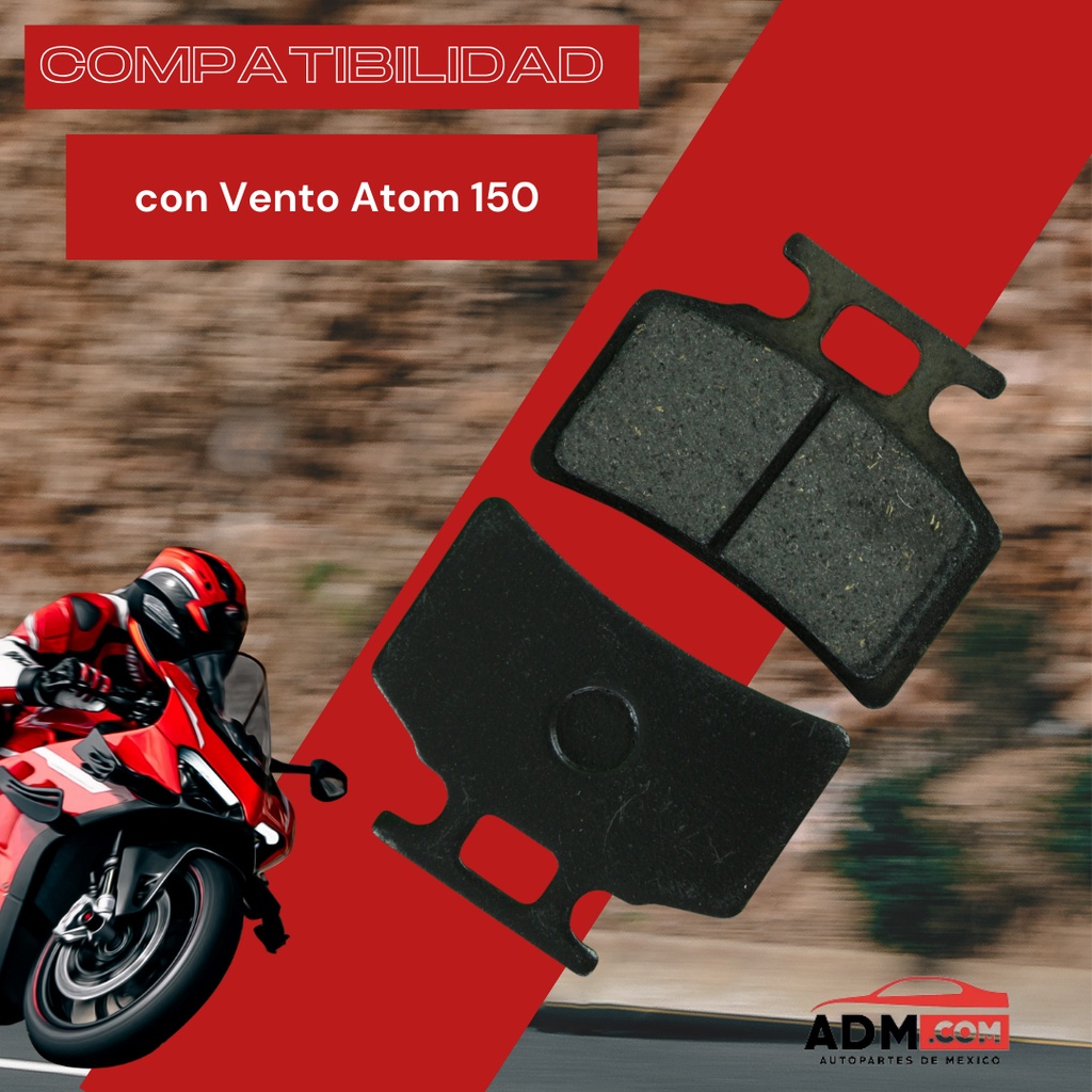 Balata De Freno De Disco Delantero Vento Atom 150