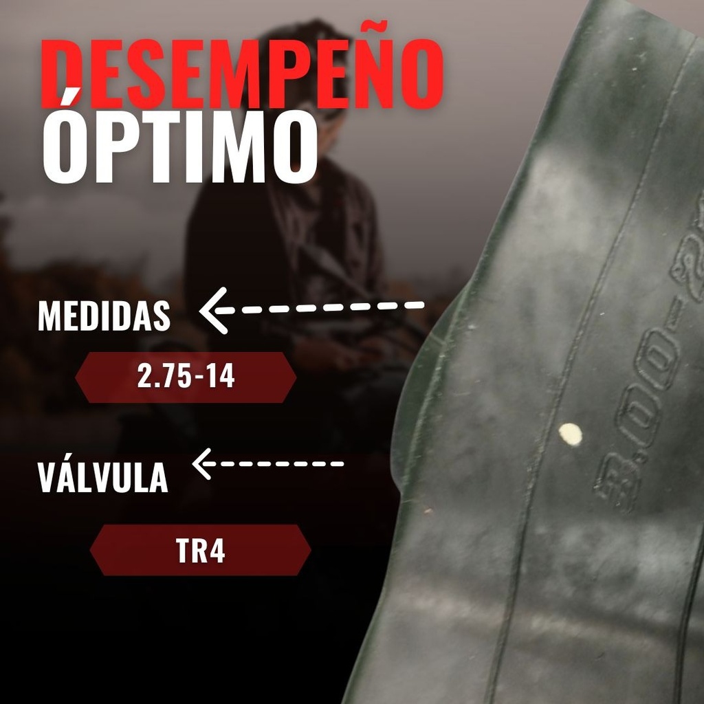 Camara Para Motocicleta  2.75-21 Marca Matsuma Valvula  Tr4