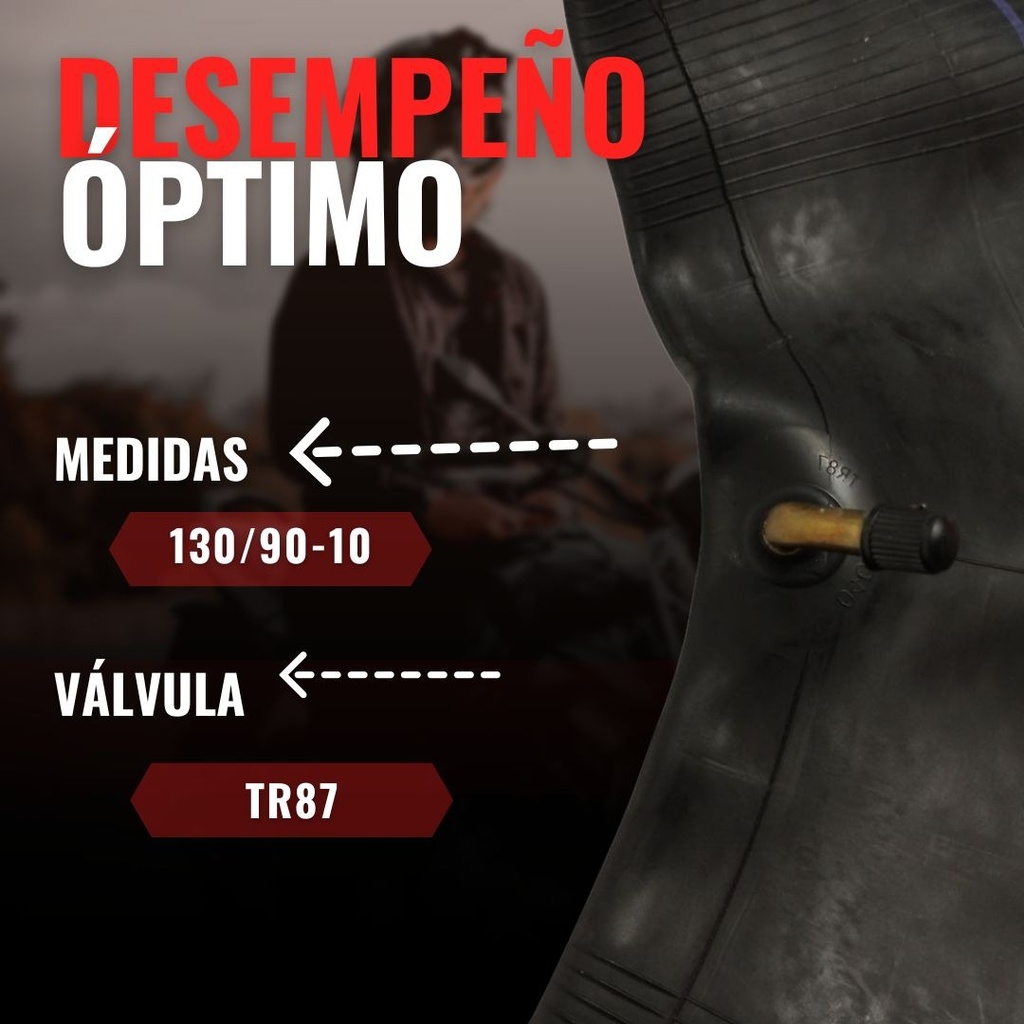 Cámara City Road 130/90-10 W150,ws150,ws150 Nf Valvula Tr87
