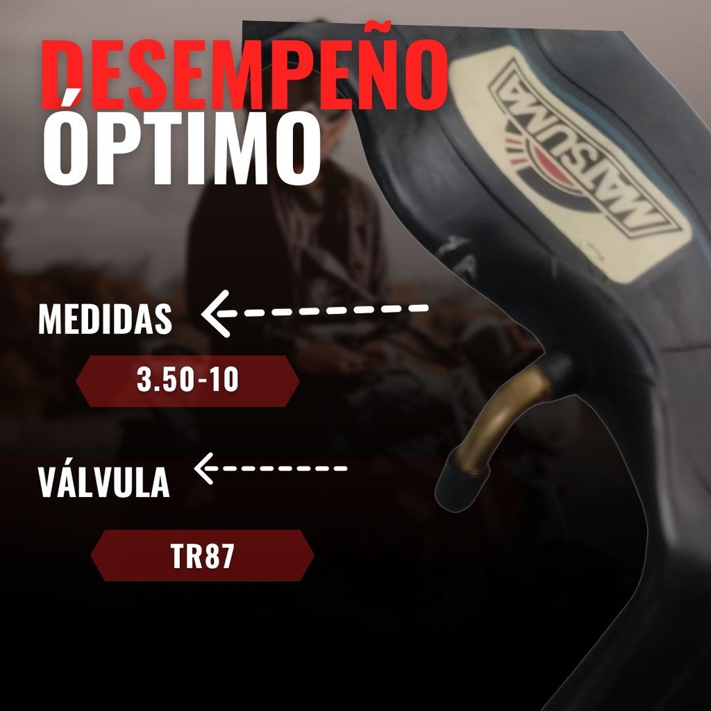 Cámara Para Motocicleta  3.50-10 Marca Matsuma