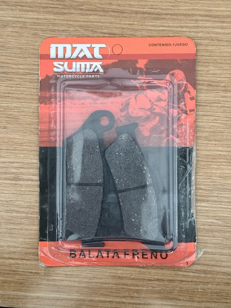 Balata Freno Delanero Moto Pulsar 135,180,220/ Yamaha Ybr125