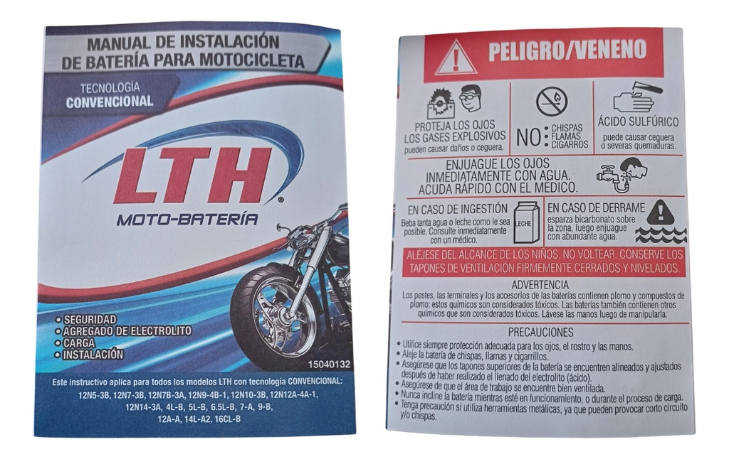 Bateria Moto Lth 12n9-4b-1 137x76x142