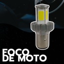Foco De Moto Bronx 2 Polos Hb20 Con Luz Blanca Led
