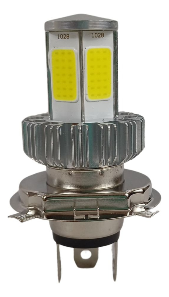 Foco De Motocicleta H4 Con Luz Led 4 Caras Alta Y Baja