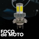 Foco De Motocicleta H4 Con Luz Led 4 Caras Alta Y Baja