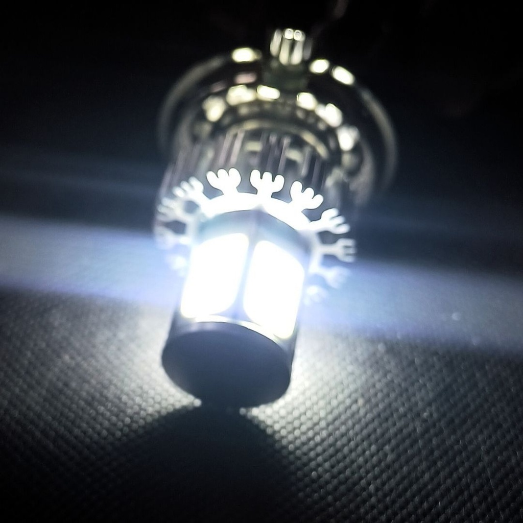 Foco De Motocicleta H4 Con Luz Led 4 Caras Alta Y Baja