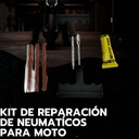 Kit Para Parchar Llantas Reparación Neumáticos Moto Auto 6 P
