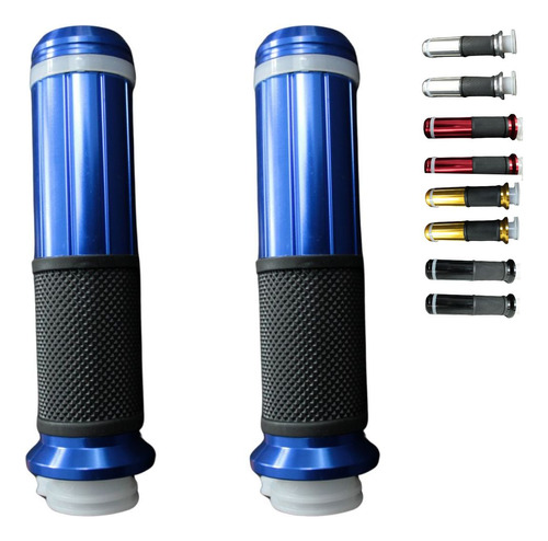 JUEGO DE PUÑOS MATSUMA AZUL DE ALUMINIO CON LUZ