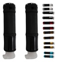 JUEGO DE PUÑOS PARA MOTO ALUMINIO MATSUMA COLOR NEGRO