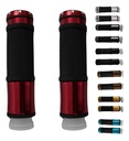 JUEGO DE PUÑOS PARA MOTO ALUMINIO MATSUMA COLOR ROJO