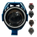 FARO AUXILIAR AZUL HYPERLED LUPA ROJO ANGEL 6000K