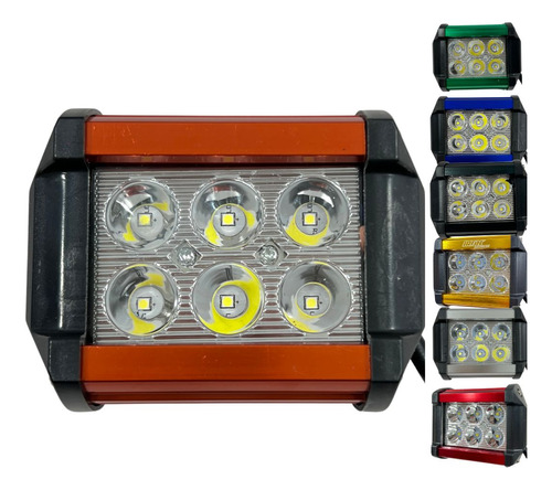 FARO AUXILIAR HYPERLED 8-80V 18W 1200LM NARANJA