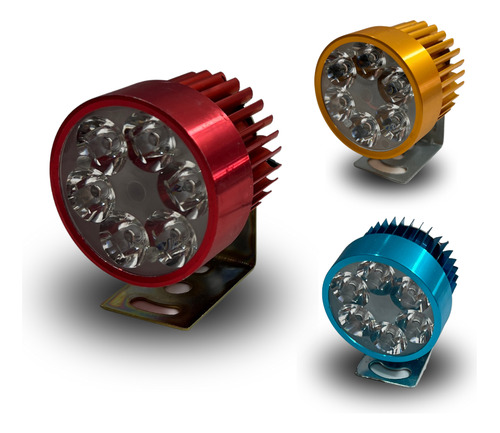 [ENFOB-3216-1571R] FARO AUXILIAR MOTO LED 8-80V 6W ROJO