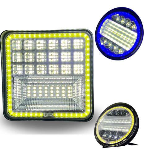 FARO AUXILIAR HYPER 42LED OJO ANGEL BLANCO 42W 3800LM