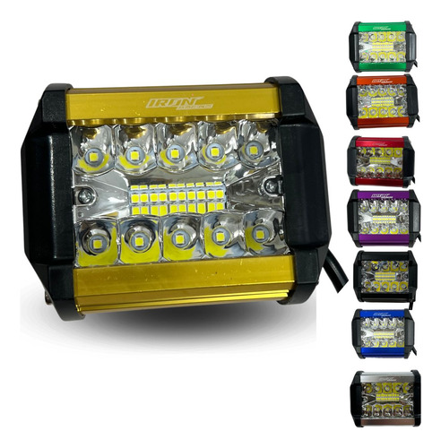 FARO AUXILIAR HYPERLED 60W 7000K 4000LM DORADO