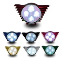 FARO AUXILIAR HYPERLED ROJO 8-80V 4W 200LM