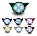 FARO AUXILIAR HYPERLED VERDE 8-80V 4W 200LM