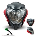 FARO COMPLETO BAJAJ PULSAR 200 ROJO MARCA MATSUMA
