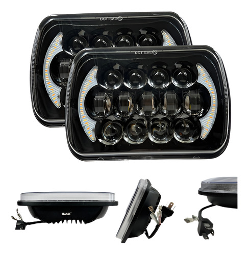 FARO 1JGO 7" DEL. CUADRADO LED ANGEL ARCO 6400*2LM