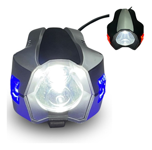 FARO LED MOTO AZUL ESTROBO 10W 12-95V